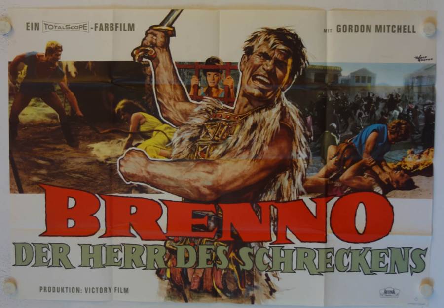 Brennus Enemy of Rome original release german doublepanel movie poster